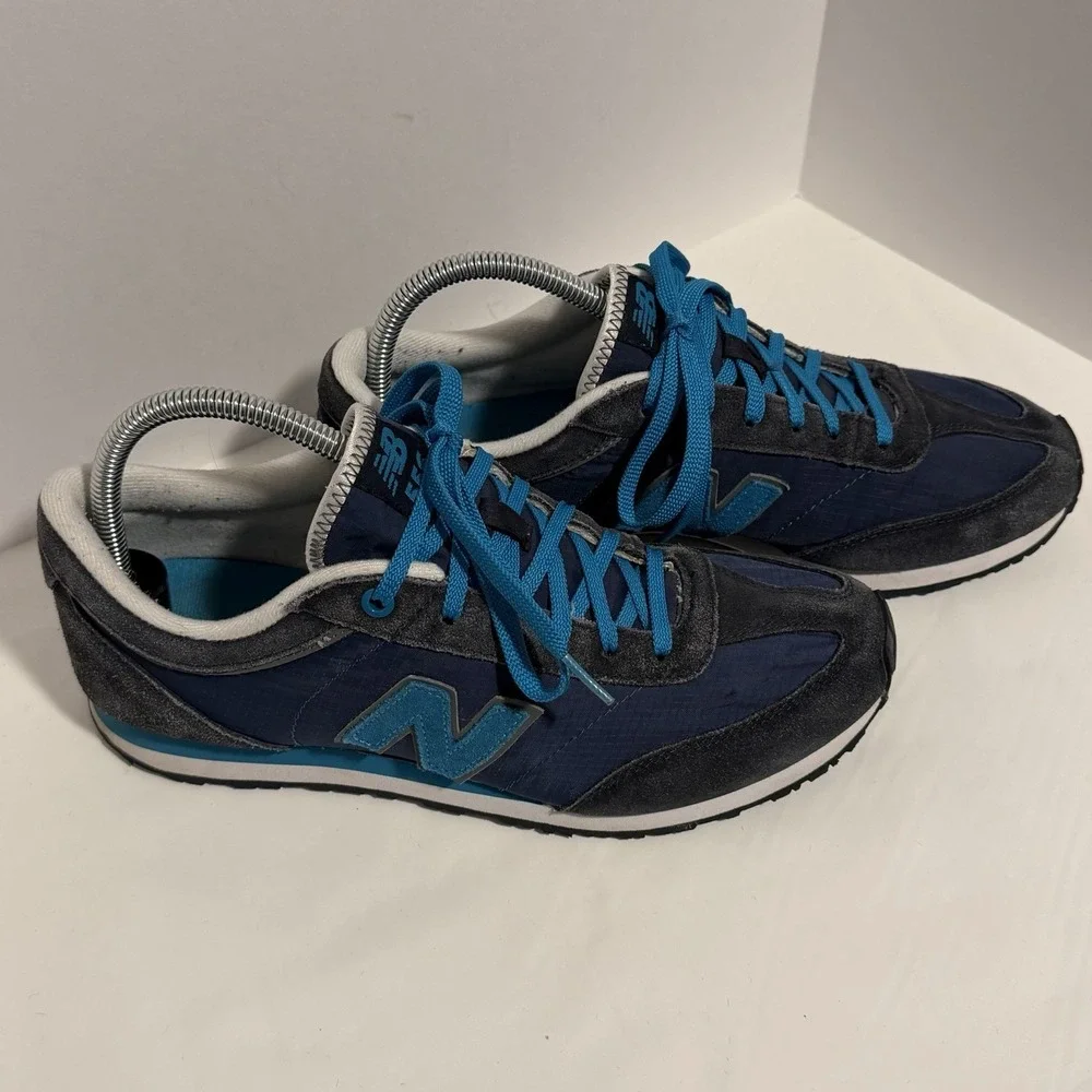 New Balance 556 Womens Sz 10 Retro Trainer Athletic Sneakers Blue Suede Lace Up